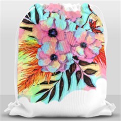 Bouquet Flowers T- Shirt B O U Q U E T Flowers T- Shirt Drawstring Bag (large) by JamesGoode