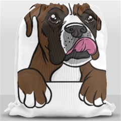 Boxer Dog T- Shirt Boxer T- Shirt Drawstring Bag (large) by JamesGoode