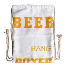 Boxer T- Shirt I Just Want To Drink Beer And Hang With My Boxer Dog T- Shirt Drawstring Bag (large) by JamesGoode