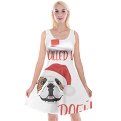 English Bulldog T- Shirt English Bulldog Mulled Wine Christmas T- Shirt Reversible Velvet Sleeveless Dress by ZUXUMI