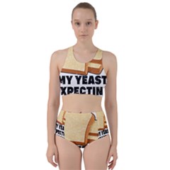 Bread Baking T- Shirt Funny Bread Baking Baker My Yeast Expecting A Bread T- Shirt (1) Racer Back Bikini Set by JamesGoode