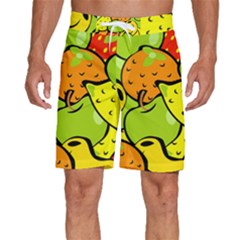 Fruit Food Wallpaper Men s Beach Shorts by Dutashop