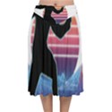 Fencing Funny T- Shirt Fencing Sport Fencing T- Shirt (1) Velvet Flared Midi Skirt View1