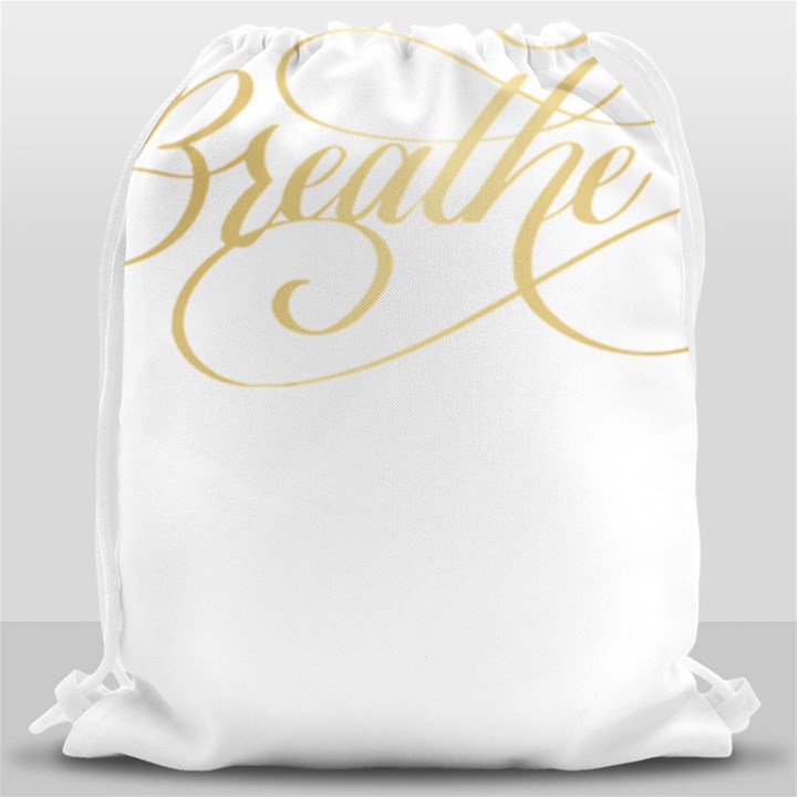 Breathe T- Shirt Breathe In Gold T- Shirt (1) Drawstring Bag (Large)