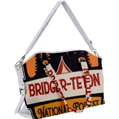 Bridger Teton T- Shirt Bridger Teton National Forest T- Shirt Canvas Crossbody Bag by JamesGoode