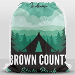 Brown County State Park T- Shirt Brown County State Park I N Camping T- Shirt Drawstring Bag (large) by JamesGoode