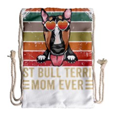 Bull Terrier T- Shirt Best Bull Terrier Moms Gift T- Shirt Drawstring Bag (large) by JamesGoode