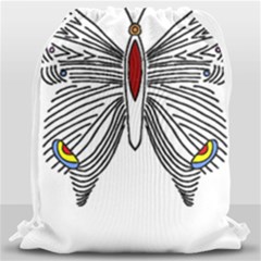 Butterfly Art T- Shirtbutterfly T- Shirt (1) Drawstring Bag (large) by JamesGoode