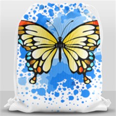 Butterfly Art T- Shirtbutterfly T- Shirt Drawstring Bag (large) by JamesGoode