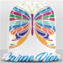 Butterfly Embroidery Effect T- Shirt Butterfly Embroidery Effect T- Shirt Drawstring Bag (Large) View1