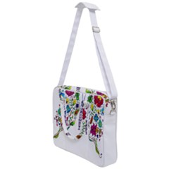 Butterfly T- Shirt Butterfly T- Shirt Cross Body Office Bag by JamesGoode