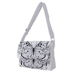 Butterfly T- Shirt Moon Butterfly T- Shirt Full Print Messenger Bag (m) by JamesGoode