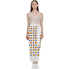 Abstract Dots Pattern T- Shirt Abstract Dots Pattern T- Shirt V-neck Camisole Jumpsuit by EnriqueJohnson