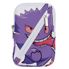 Purple Funny Monster Belt Pouch Bag (large) by Sarkoni