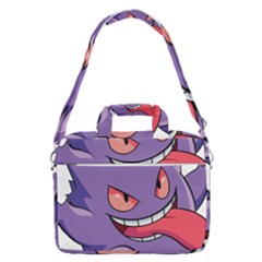 Purple Funny Monster Macbook Pro 16  Shoulder Laptop Bag by Sarkoni