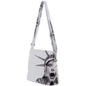 Funny Statue Of Liberty Parody Zipper Messenger Bag View2