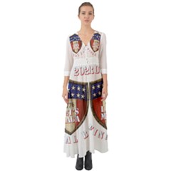 Trump 2024 The Final Battle Button Up Boho Maxi Dress by 13stars