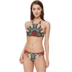 Skull Grateful Dead Phone Gratefuldead Banded Triangle Bikini Set by Sarkoni