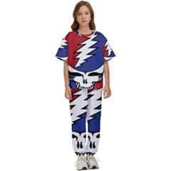 Grateful Dead Kids  T-shirt And Pants Sports Set by Sarkoni