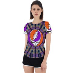 Gratefuldead Grateful Dead Pattern Back Cut Out Sport T-shirt by Sarkoni