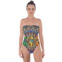 Grateful Dead Pattern Tie Back One Piece Swimsuit View1