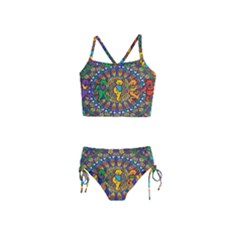 Grateful Dead Pattern Girls  Tankini Swimsuit by Sarkoni