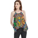 Grateful Dead Pattern Flowy Camisole Tank Top View1