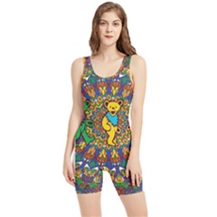 Grateful Dead Pattern Women s Wrestling Singlet by Sarkoni