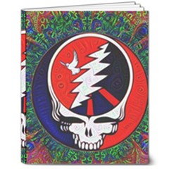 Grateful Dead - 8  X 10  Softcover Notebook by Sarkoni