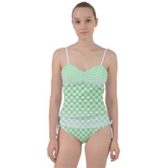 Green Checker T- Shirt Green Checker T- Shirt Sweetheart Tankini Set by EnriqueJohnson