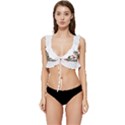 Hawaii T- Shirt Hawaii Hello Modern T- Shirt Low Cut Ruffle Edge Bikini Top View1