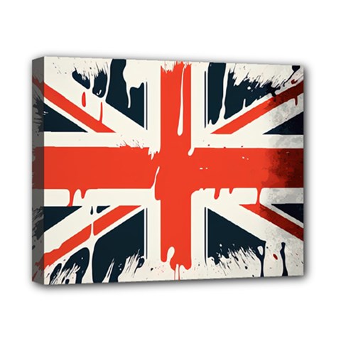 Union Jack England Uk United Kingdom London Canvas 10  X 8  (stretched) by uniart180623