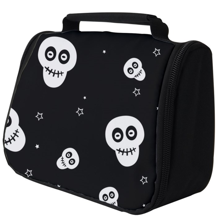 Skull Pattern Full Print Travel Pouch (Big)