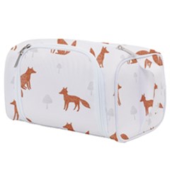 Fox Animal Wild Pattern Toiletries Pouch by Ket1n9