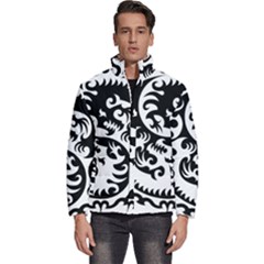 Ying Yang Tattoo Men s Puffer Bubble Jacket Coat by Ket1n9