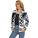 Ying Yang Tattoo Women s Puffer Bubble Jacket Coat View2