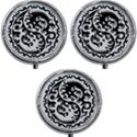 Ying Yang Tattoo Mini Round Pill Box (Pack of 3) View1