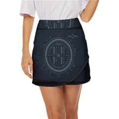 Minimalistic Knowledge Mathematics Trigonometry Mini Front Wrap Skirt by Ket1n9