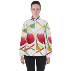 Love Women s High Neck Windbreaker by Ket1n9