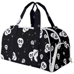 Skull Pattern Burner Gym Duffel Bag by Ket1n9