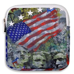 Usa United States Of America Images Independence Day Mini Square Pouch by Ket1n9