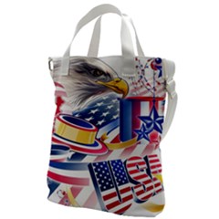 Independence Day United States Of America Canvas Messenger Bag by Ket1n9