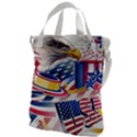 Independence Day United States Of America Canvas Messenger Bag View1