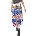 Independence Day United States Of America Velour Split Maxi Skirt View1