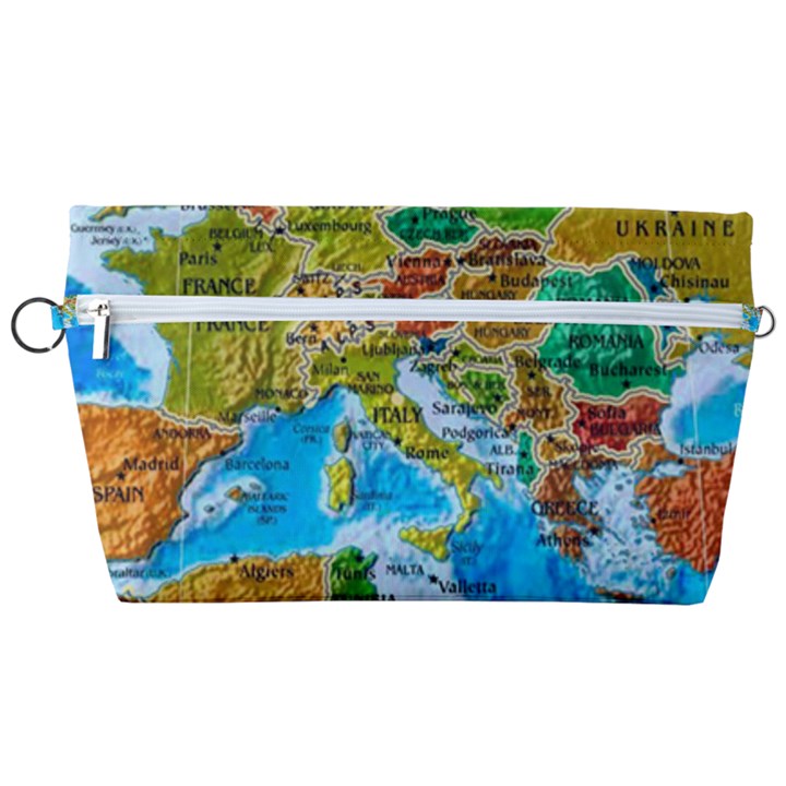 World Map Handbag Organizer