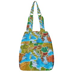 World Map Center Zip Backpack by Ket1n9