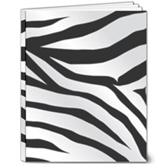 White Tiger Skin 8  X 10  Softcover Notebook by Ket1n9