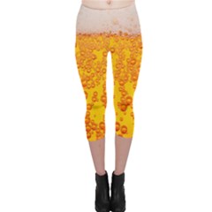 Beer Alcohol Drink Drinks Capri Leggings  by Ket1n9