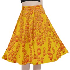 Beer Alcohol Drink Drinks A-line Full Circle Midi Skirt With Pocket by Ket1n9