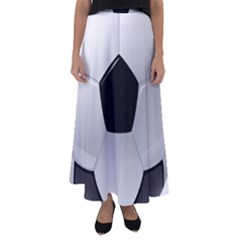 Soccer Ball Flared Maxi Skirt by Ket1n9